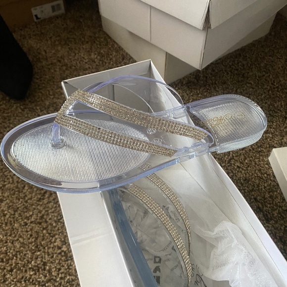 Clear Bling Sandals - Picture 1 of 6
